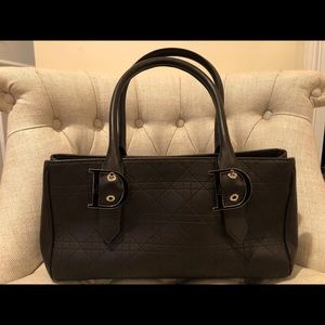 Dior Brown Leather Vintage Handbag